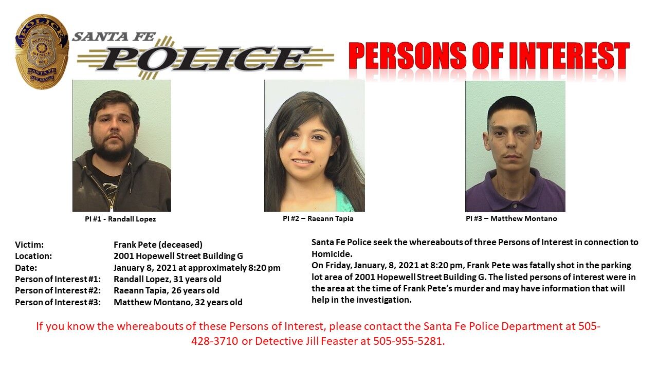 Las Palomas persons of interest